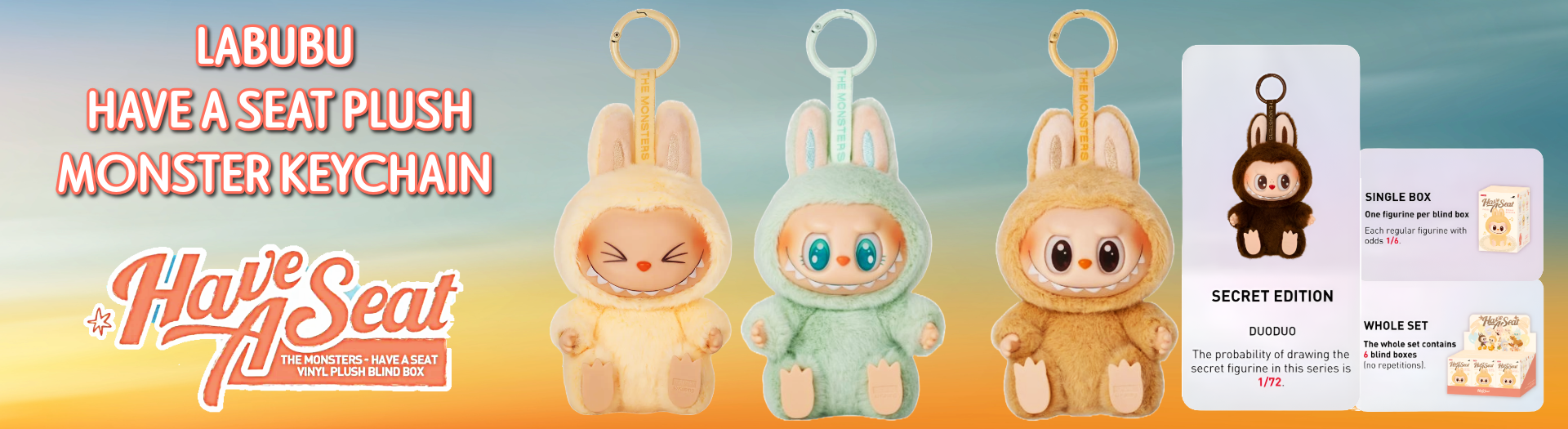 Have A Seat Monster Keychain