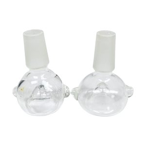 14mm Male Clear Round Bowl 2ct