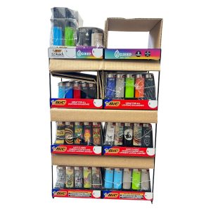 Bic Lighter 8 Tier w/ Djeep 332ct Display