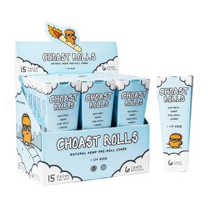 Choast Rolls Natural Hemp 1 1/4 Cones 6pk 15ct