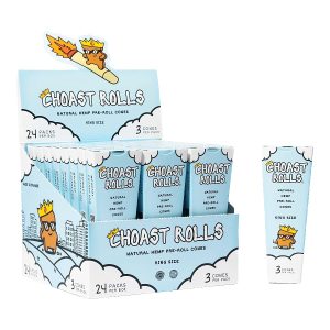 Choast Rolls Natural Hemp King Size Cones 3pk 24ct