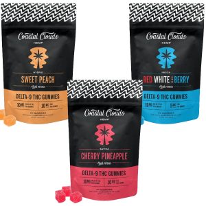 Coastal Clouds D9 THC+CBN 300mg Gummies 20ct