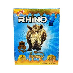 Rhino 7 Honey Male Enhancement 12ct - Blue
