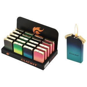Clickit Torch and Flame 2 in 1 Lighter 20ct
