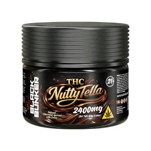 Black Bunker Nutty Tella THC 2400mg - Infused Hazelnut Spread W/ Cocoa
