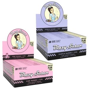 Blazy Susan King Size Slim + Tips Combo Pack Papers 28ct