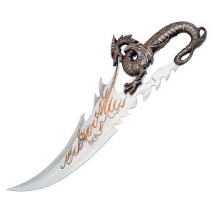 Blades Usa Fantasy Fixed Blade Knife W/ Display Stand - Design 2