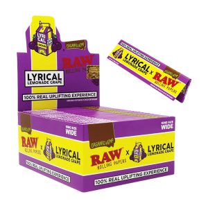 Raw x Lyrical Lemonade Organic Hemp King Wide Papers 50ct