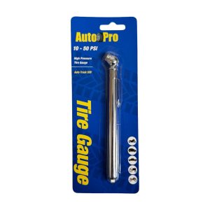 Auto Pro Tire Gauge Metal 1ct