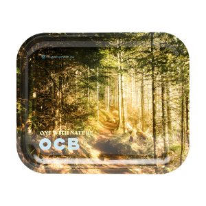 Ocb Medium Rolling Tray - Walk In The Woods