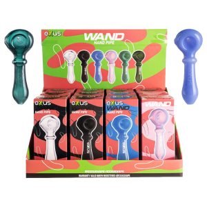 Exxus Wand Hand Pipe 12ct Display - Assorted
