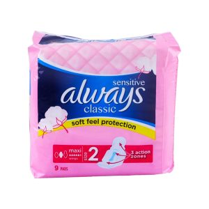 Always Classic Sensitive Pad Size 2 9ct