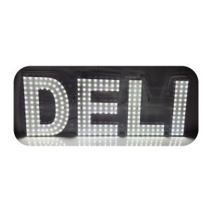 Business Image Led Sign White (DELI)