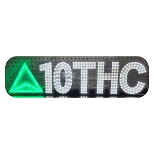 Business Image Led Sign Vegas White & Green (10THC)