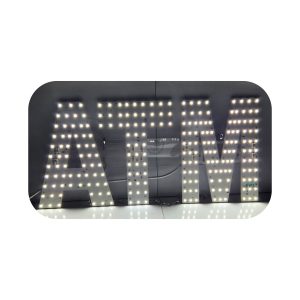 Business Image Led Sign - ATM White Sparkling