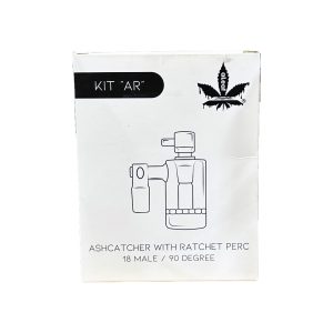 Aleaf Kit "AR" Ashcatcher w/ Ratchet Perc 18 Male 90 Degree