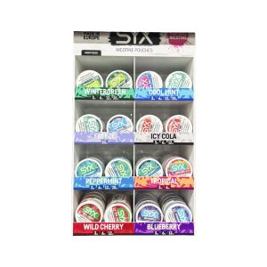 Syx Nicotine Pouches 4x4 Counter Display Assorted Flavors 16ct
