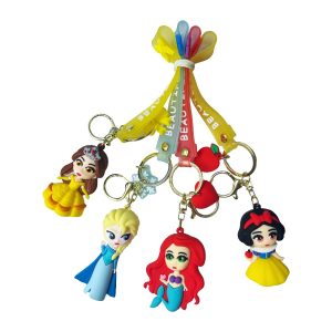 Silicone Keychain Assorted Designs 4ct