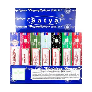 Satya Nag Champa Incense 42ct Display - Assorted