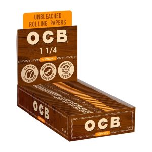OCB Unbleached Virgin 1 1/4 Papers 24ct