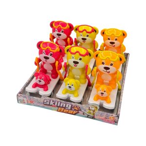 Kids Boom Skiing Bear Candy Toy 6ct
