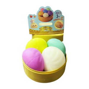 Mini Dumpling 4 Colors Squishy Bun Toy 12ct - Assorted Colors