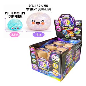 Petite Mystery Mini Glitter Squishy Dumpling Toy 12ct - Assorted Colors
