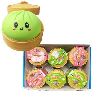 Rainbow Mystery Steamed Bun Squishy Dumpling 12ct