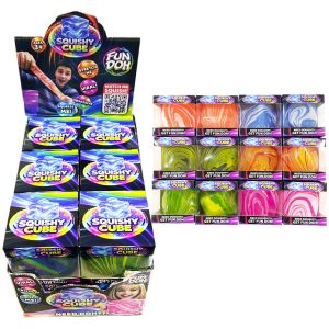 Fun Doh Cube Squishy 12ct Display