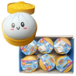 Bao Bun Squishy Rainbow Mystery Dumpling Toy 12ct - Assorted