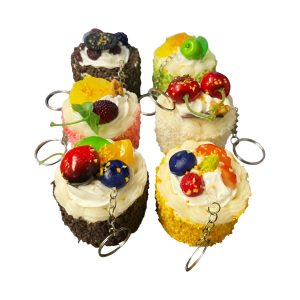 Cake Keychain Squishy Toy 6ct