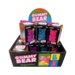 Gummy Bear Squish Toy 12ct Assorted Color