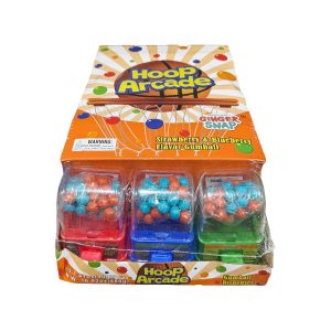 Hoop Arcade Ginger Snap Gumball Candy Toy 12ct - Strawberry & Blueberry