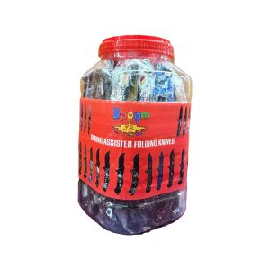Boom Spring Assisted Pocket Knives 48ct Jar