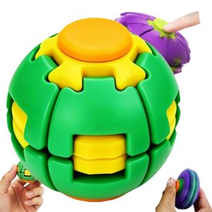 Fidget Decompression Spinning Ball Toy 12ct Assorted Colors
