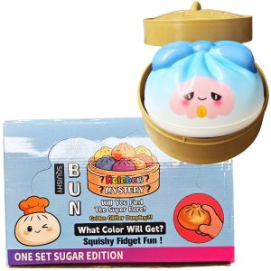 Bow Bun Rainbow Mystery Sugar Edition Dumplings Squishy Toy 12ct - Assorted