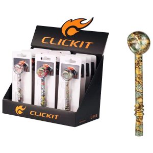 Clickit Metal Hand Pipe 12ct