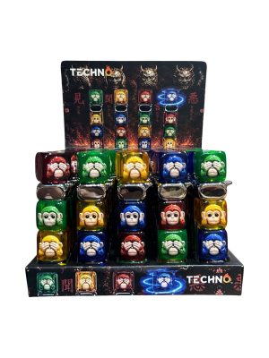 Techno Monkey Lighter w/ Flashing Lights 25ct