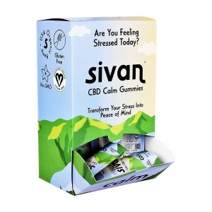 Sivan CBD Calm w/ Ashwagandha 125mg Gummies 5pk 10ct Gravity Display - Lemon Lime