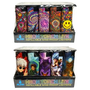 Blink Neon Electronic Lighter 50Ct