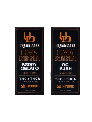Urban Daze THC-A Live Resin Liquid Diamonds 1g Cartridge