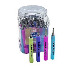 4'' Aleaf Silicone Straw Nectar Collector 50ct Jar - Glow In The Dark