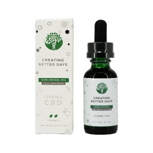Creating Better Days Full Spectrum CBD 1250mg Sublingual Oil