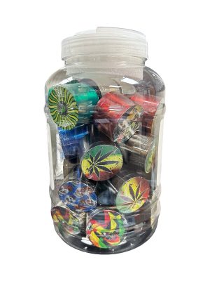 IDGAF 56mm Zinc Alloy Grinder 30ct Jar - Assorted Designs