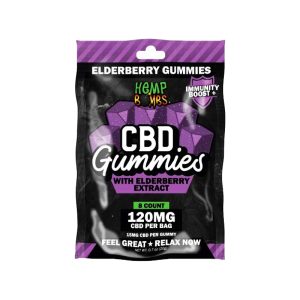 Hemp Bombs CBD 120mg Gummies 12pk - Elderberry Immunity Boost