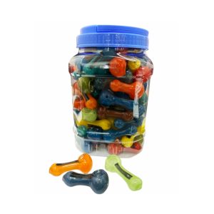 IDGAF 2.5'' Mix Dicro Hand Pipe 80ct Jar