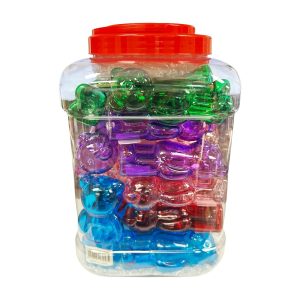IDGAF Bear Design Hand Pipe Assorted Color 25ct