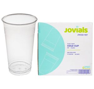 Jovials Plastic Cold Cups 32oz 300ct - Clear