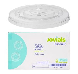 Jovials Plastic Flat Lids 32oz 300ct