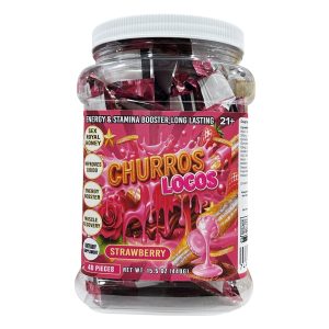 Crispy Sex Enhancement Minis Churros Locos Infused Edibles 40ct Jar